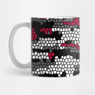 Camo Pattern - Red Grey Mug